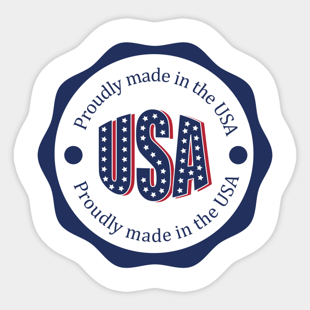 Proudly made in USA design Sticker by AllThingsCool